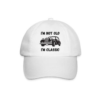 Ich bin nicht alt, ich bin klassisch - Baseballkappe - Weiß/Weiß - Vorne