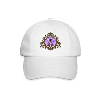 Elegantes buntes Wildpferd - Baseballkappe - Weiß/Weiß - Vorne