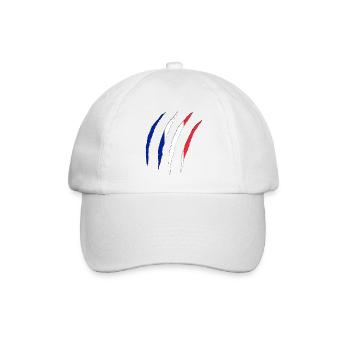 France - Baseballkappe - Weiß/Weiß - Vorne