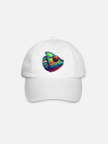 Chamäleon - Baseballkappe - Weiß/Weiß