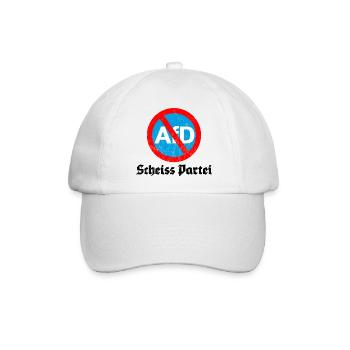 ANTI AFD SCHEISS PARTEI - Baseballkappe - Weiß/Weiß - Vorne
