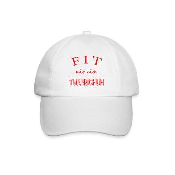 Fit wie ein Turnschuh - Baseballkappe - Weiß/Weiß - Vorne