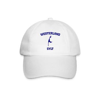 Westerland - Sylt - Nordsee - Anker - Möwe - Insel - Baseballkappe - Weiß/Weiß - Vorne