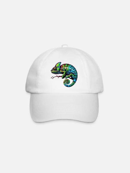 Chamäleon - Baseballkappe - Weiß/Weiß
