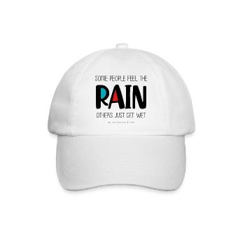Spüren Sie den Regen - Baseballkappe - Weiß/Weiß - Vorne