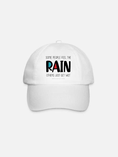 Spüren Sie den Regen - Baseballkappe - Weiß/Weiß