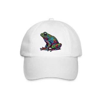 Frosch - Baseballkappe - Weiß/Weiß - Vorne