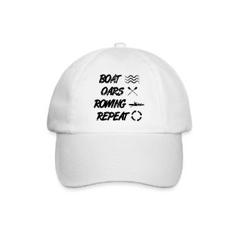 Ruderer Spruch - Baseballkappe - Weiß/Weiß - Vorne