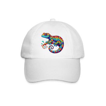 Gecko - Baseballkappe - Weiß/Weiß - Vorne