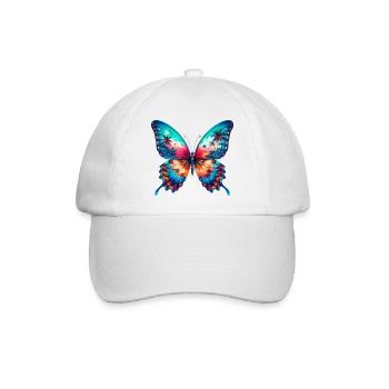 Schmetterling - Baseballkappe - Weiß/Weiß - Vorne
