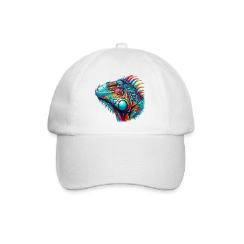 Leguan - Baseballkappe - Weiß/Weiß - Vorne