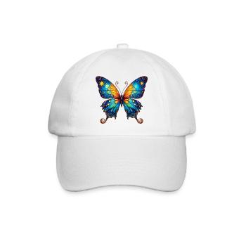 Van Gogh Schmetterling - Baseballkappe - Weiß/Weiß - Vorne