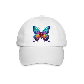 Van Gogh Schmetterling - Baseballkappe - Weiß/Weiß - Vorne