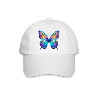 Schmetterling - Baseballkappe - Weiß/Weiß - Vorne