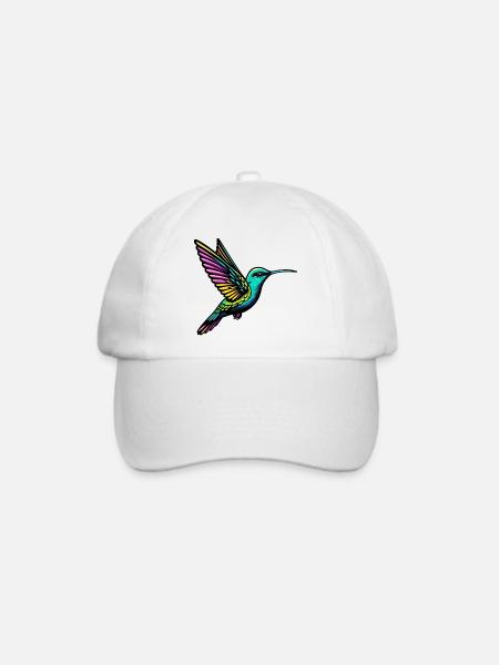Kolibri - Baseballkappe - Weiß/Weiß