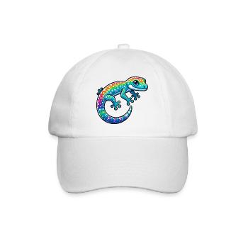 Gecko - Baseballkappe - Weiß/Weiß - Vorne