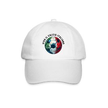 Italienischer Fußball - Baseballkappe - Weiß/Weiß - Vorne