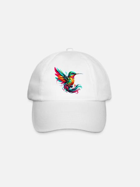 Kolibri - Baseballkappe - Weiß/Weiß