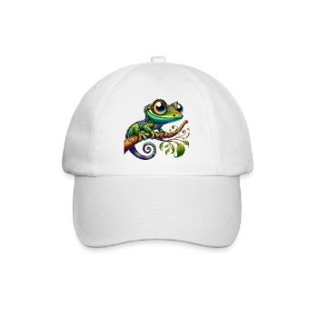 Gecko - Baseballkappe - Weiß/Weiß - Vorne