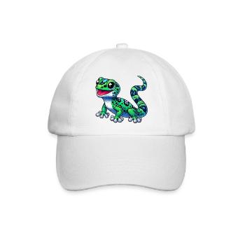 Gecko - Baseballkappe - Weiß/Weiß - Vorne