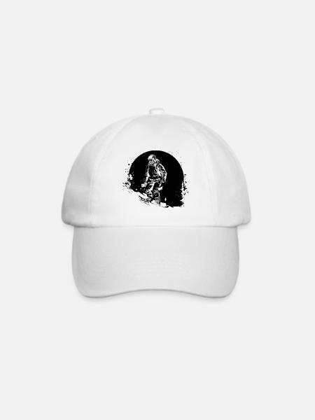 Snowboarding - Baseballkappe - Weiß/Weiß