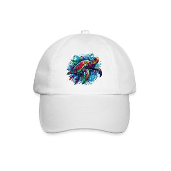 Schildkröte - Baseballkappe - Weiß/Weiß - Vorne