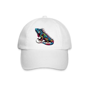 Leguan - Baseballkappe - Weiß/Weiß - Vorne