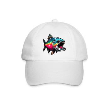 Piranha - Baseballkappe - Weiß/Weiß - Vorne