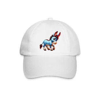 Esel-Maultier - Baseballkappe - Weiß/Weiß - Vorne