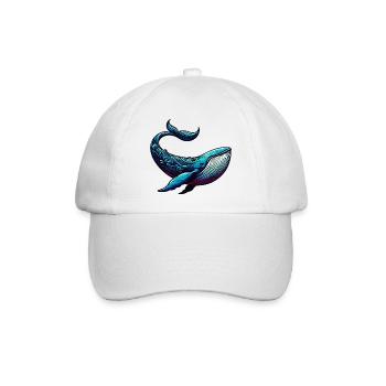 Wal - Baseballkappe - Weiß/Weiß - Vorne