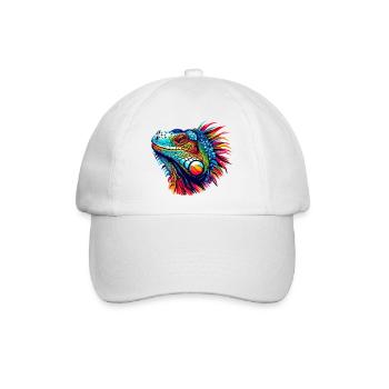 Leguan - Baseballkappe - Weiß/Weiß - Vorne
