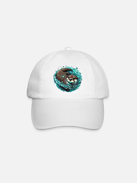 Otter - Baseballkappe - Weiß/Weiß