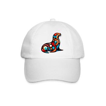 Siegel - Baseballkappe - Weiß/Weiß - Vorne