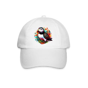 Papageitaucher - Baseballkappe - Weiß/Weiß - Vorne