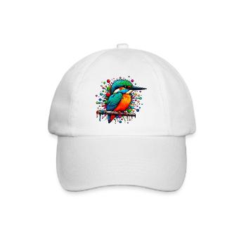 Eisvogel - Baseballkappe - Weiß/Weiß - Vorne