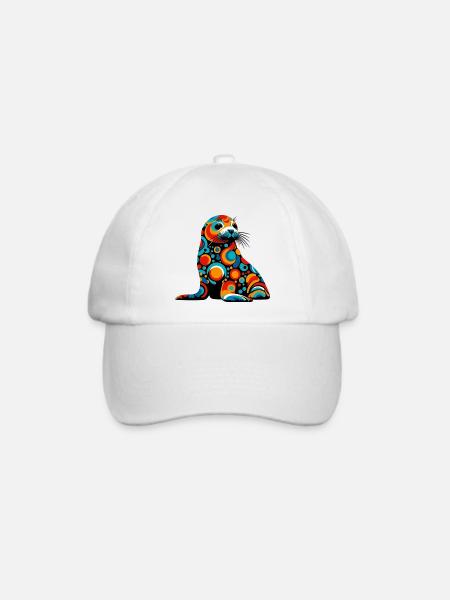 Siegel - Baseballkappe - Weiß/Weiß