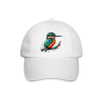 Eisvogel - Baseballkappe - Weiß/Weiß - Vorne