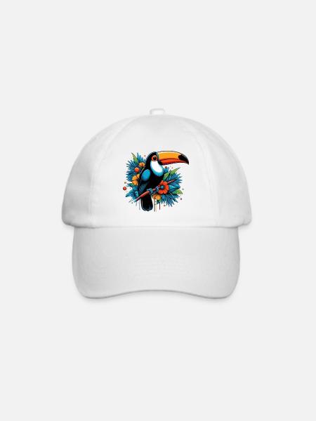 Tukan - Baseballkappe - Weiß/Weiß