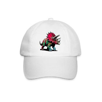 Dinosaurier - Baseballkappe - Weiß/Weiß - Vorne