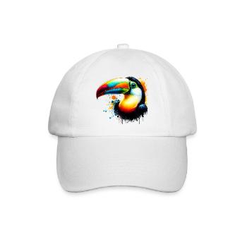 Tukan - Baseballkappe - Weiß/Weiß - Vorne
