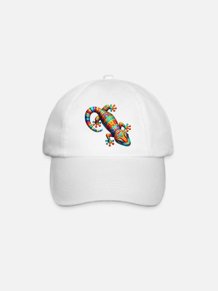 Gecko - Baseballkappe - Weiß/Weiß