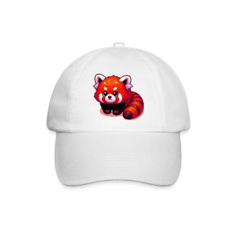 Kleiner Panda - Baseballkappe - Weiß/Weiß - Vorne