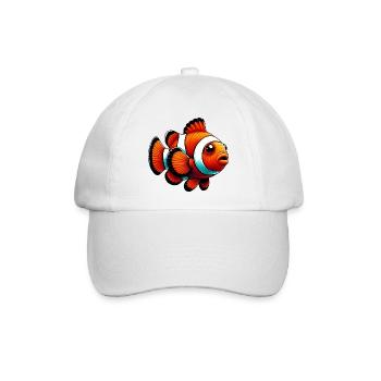 Clownfisch - Baseballkappe - Weiß/Weiß - Vorne