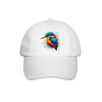 Eisvogel - Baseballkappe - Weiß/Weiß - Vorne