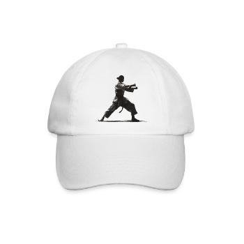 Weibliche Karateka - Baseballkappe - Weiß/Weiß - Vorne