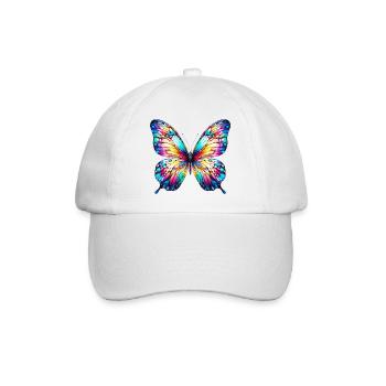 Schmetterling - Baseballkappe - Weiß/Weiß - Vorne