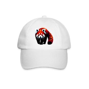 Roter Panda - Baseballkappe - Weiß/Weiß - Vorne