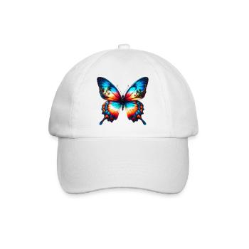 Schmetterling - Baseballkappe - Weiß/Weiß - Vorne
