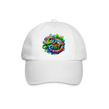 Gecko - Baseballkappe - Weiß/Weiß - Vorne