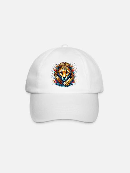 Gepard - Baseballkappe - Weiß/Weiß